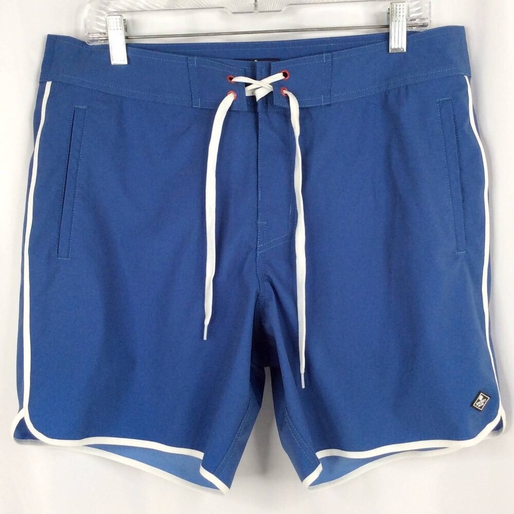 Sperry Swim Trunk Mens Size Medium Blue Mesh‎ Brief Lined Shorts